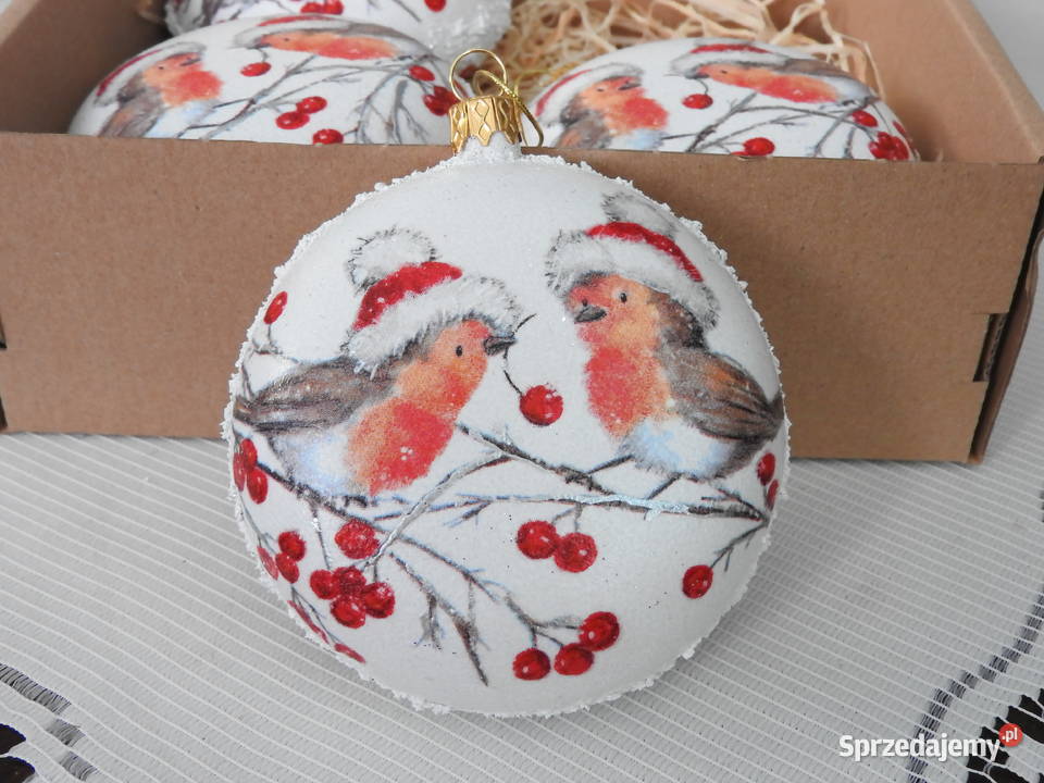 Zestaw 4 bombek handmade prezent święta Bytom