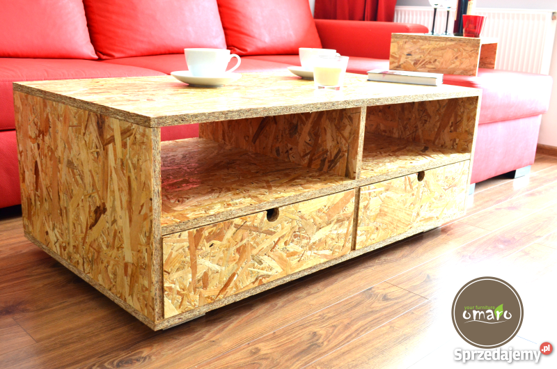 OMARO Lakierowana Ława z szufladami design 110cm mazowieckie