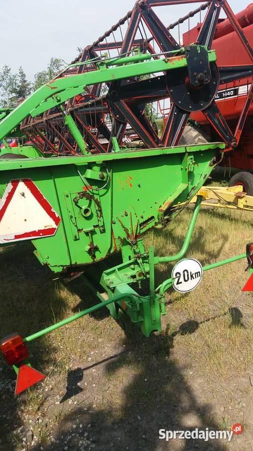 Heder zbożowy Deutz fahrtoplinercase wózek 480m dolnośląskie Legnica