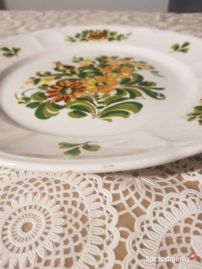 Talerz dekoracyjny ozdobny wielkopolskie Wola Podłężna