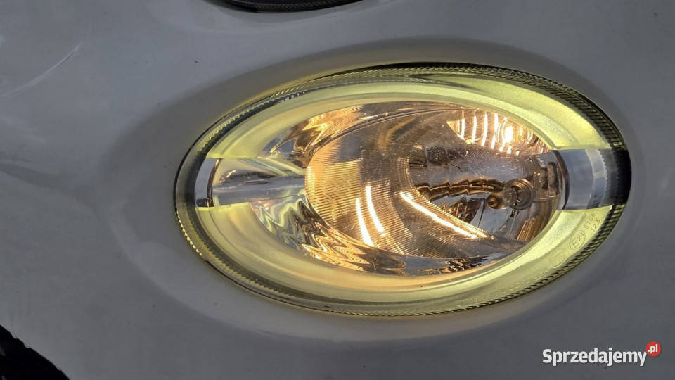 Fiat 500 ledy super stan zarejestrowany biała lakier metallic pomorskie Lębork sprzedam