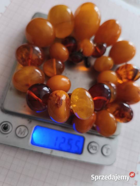 Naszyjnik Bursztyn Vintage podlaskie