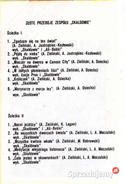 Skaldowie złote przeboje kaseta