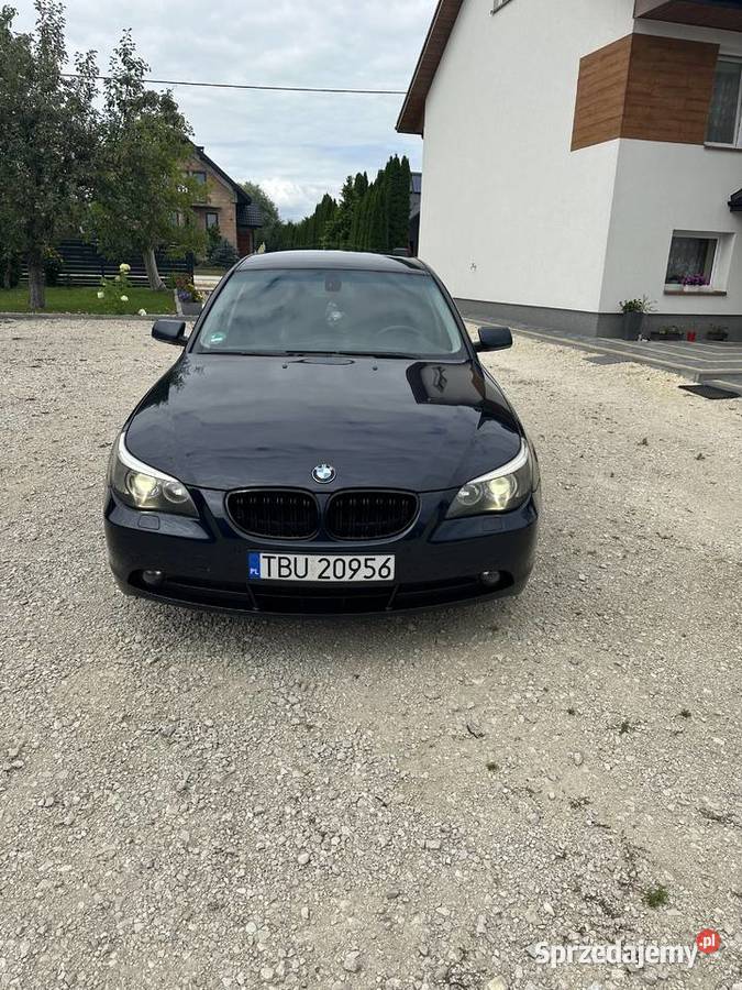 BMW E60 520i 22 BenzynaLPG Chotel Czerwony