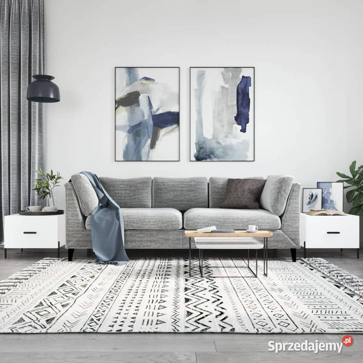 Stoliki kawowe 2 białe 50x50x40 WM829413 mazowieckie