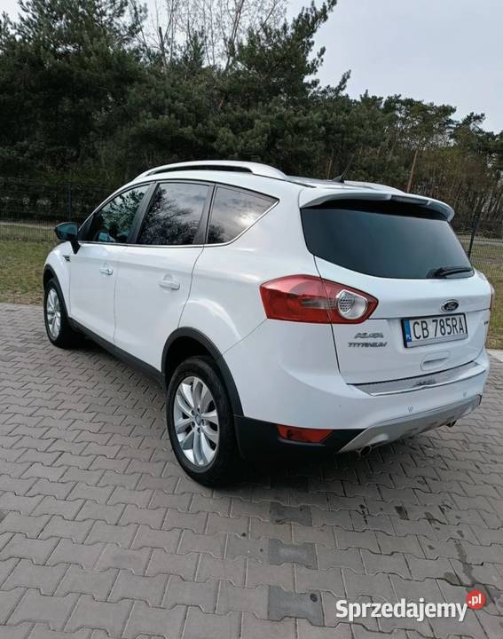 Ford Kuga 2011 20 TDCi 140 zadbany biały Bydgoszcz sprzedam