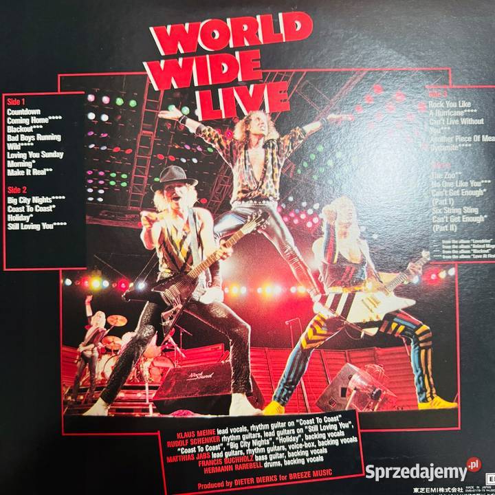Scorpions World Wide Live NMEX Japan Obi 2 LP Warszawa