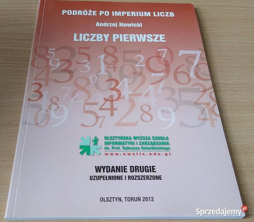 Liczby pierwsze Andrzej Nowicki Podróże imperium matematyka, statystyka Gdańsk
