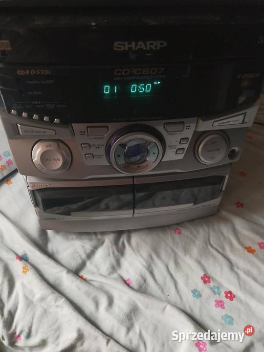 wieza sharp cdc607h radio cd kaseta Wieże i miniwieże dolnośląskie Legnica