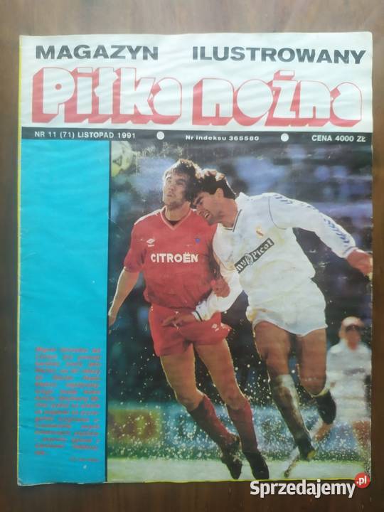 Piłka Nożna Magazyn rocznik 1991 kompletny Łódź