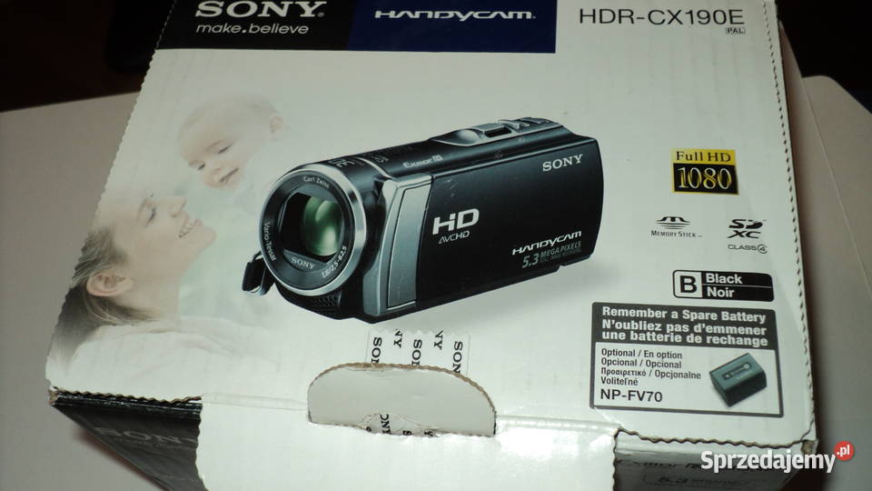 Kamera SONYHDRCX190E Nowa Sony Kamery kujawsko-pomorskie Bydgoszcz