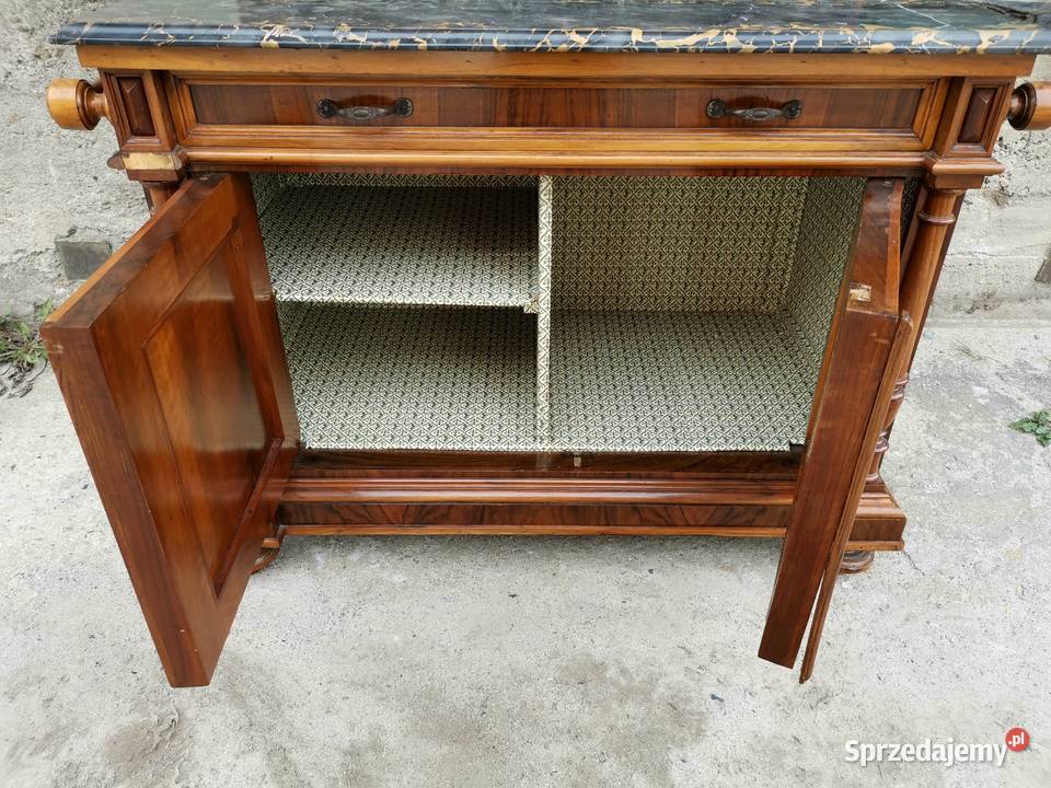 Eklektyczna włoska toaletka komoda z lustrem Meble dolnośląskie Wałbrzych