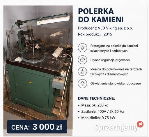 Maszyny jubilerskue szlifowanie kamieni polerki