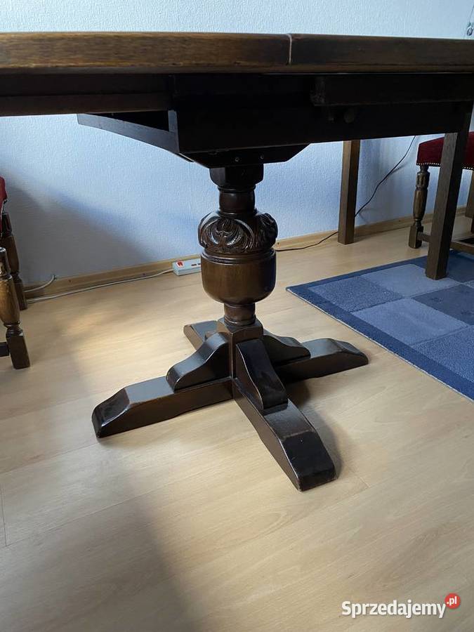 Stół okrągły rozkładany lite drewno solidny Ostrowiec Świętokrzyski