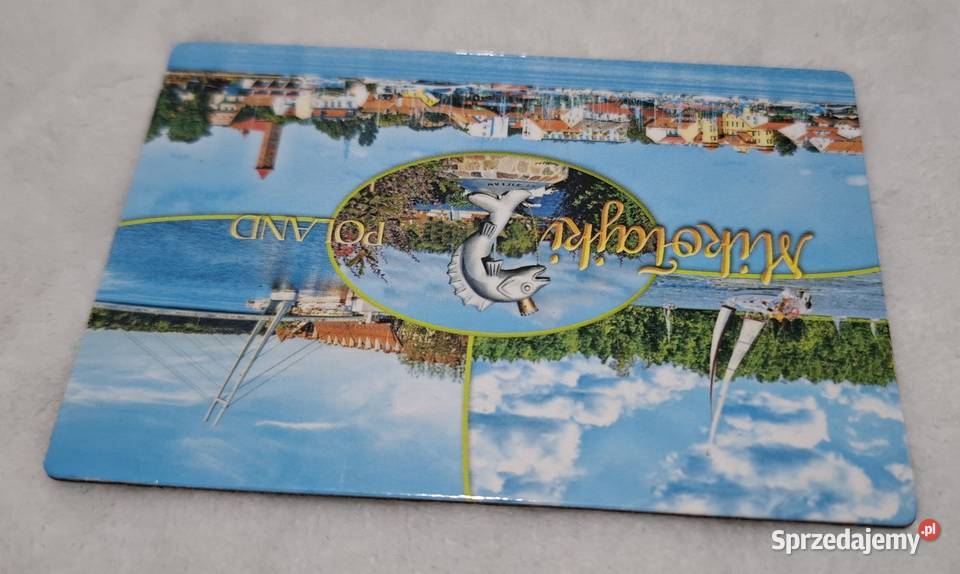 Magnes na lodówkę Mikołajki Poland 9x6 Kolekcje Magnesy Czeladź