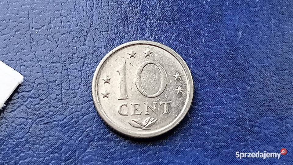 Stare monety 10 cent 1980 Antyle Holenderskie