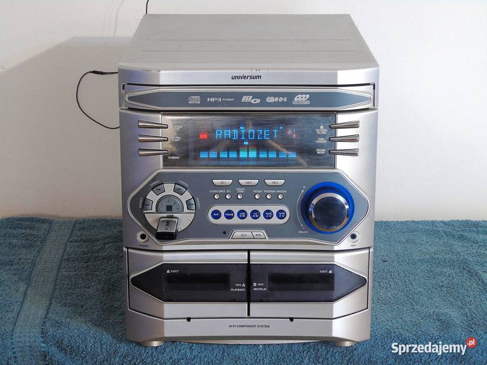 Wieża Universum USB mp3 RDS CD AUX DOSTAWA Jasło