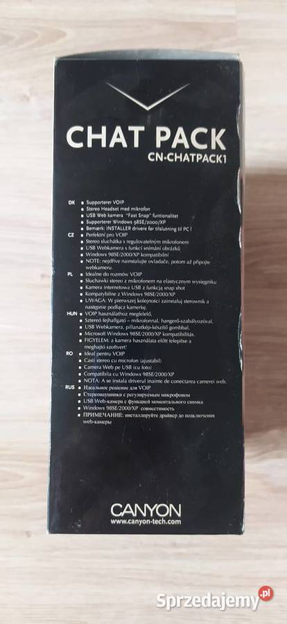 Zestaw internetowy kamera słuchawki Canyon Chat świętokrzyskie Kielce