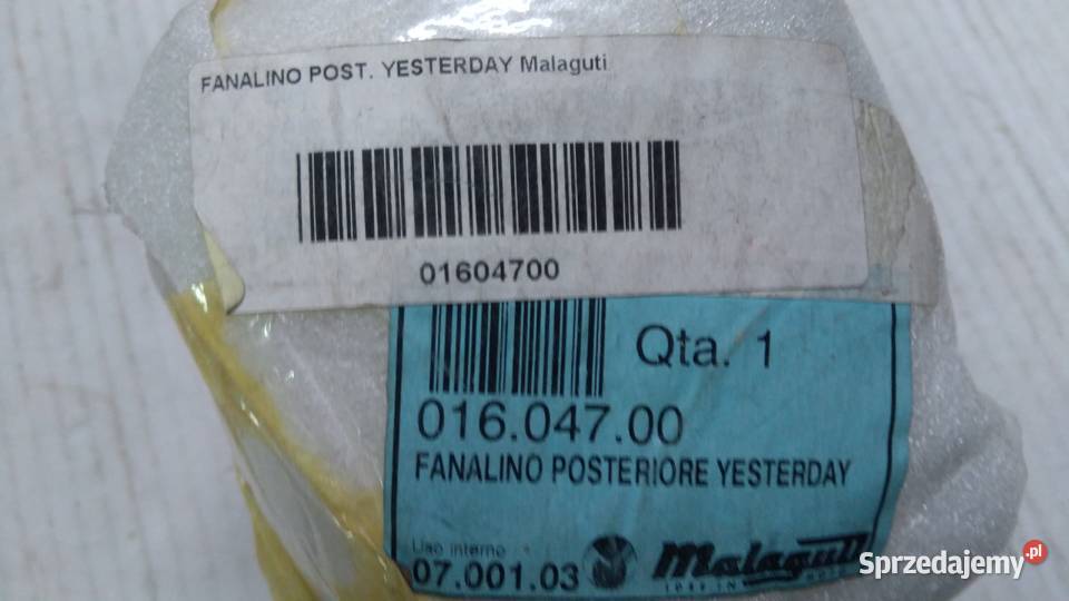 Lampa tył tylna ORGINAŁ Malaguti YESTERDAY Lampy tylne Bielsk Podlaski
