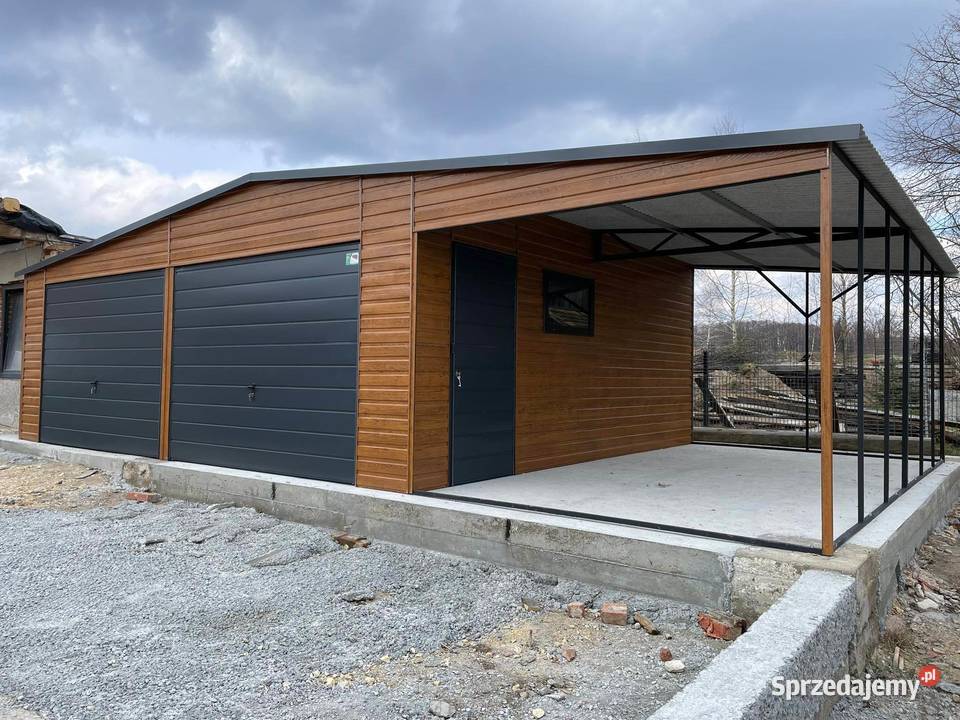 Garaż blaszany 10x6 WZMOCNIONY PROFILAMI Kalisz