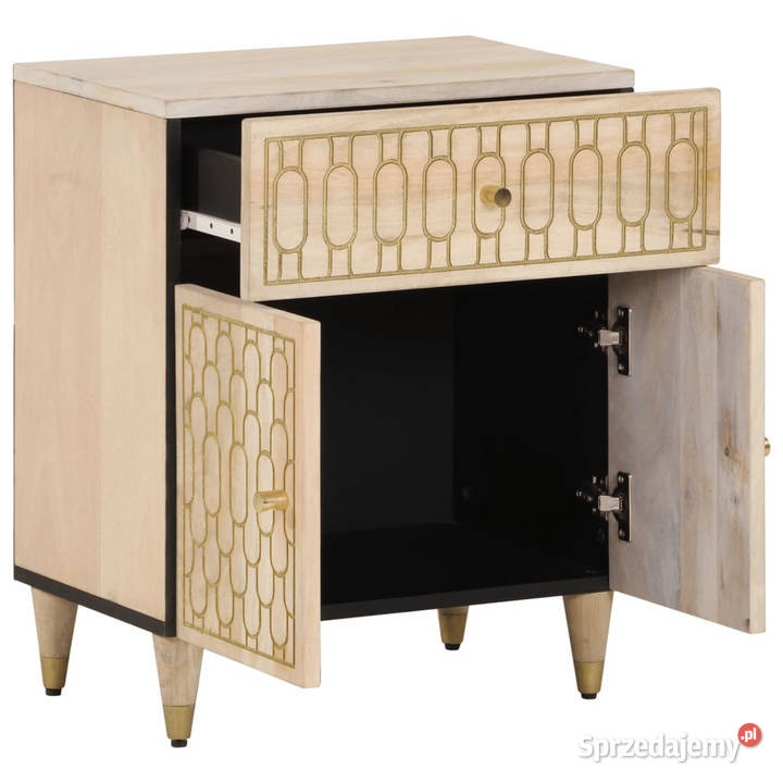 Szafka nocna 50x33x60 lite drewno mango WM358259 Warszawa