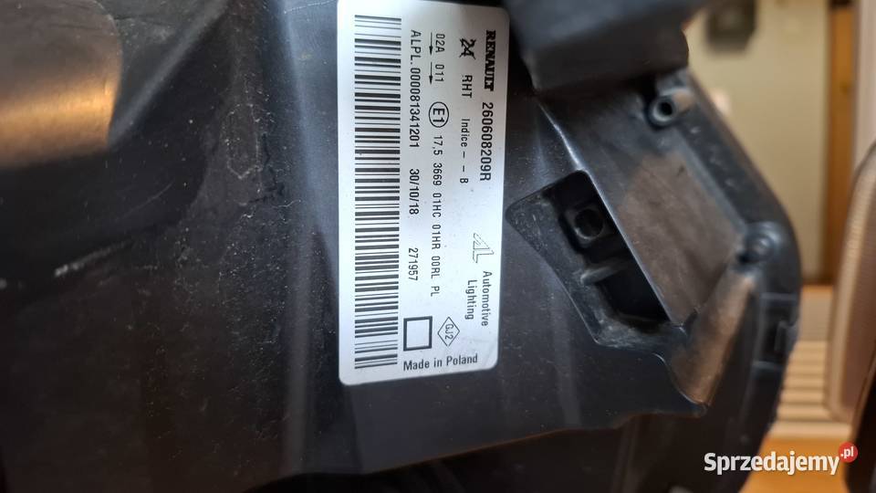 Reflektory lampy DACIA DUSTER I 1 LIFT LAMPA