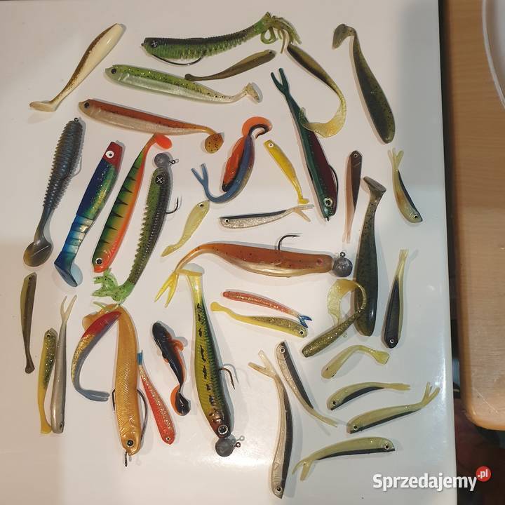 Zestaw gumy wędkarskie haczyki Ostrowiec Świętokrzyski sprzedam