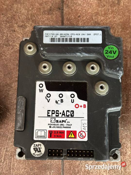 Sterownik ZAPI EPSACO 24 50A F07175DNA Układ elektryczny i zapłon śląskie Antonie sprzedam