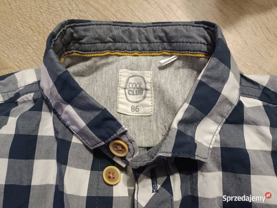 Koszulobody w kratę Cool Club 86 Rozmiar 86 sprzedam