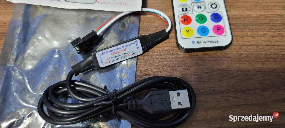 Sterownik LED z pilotem do taśm cyfrowych wej Sosnowiec