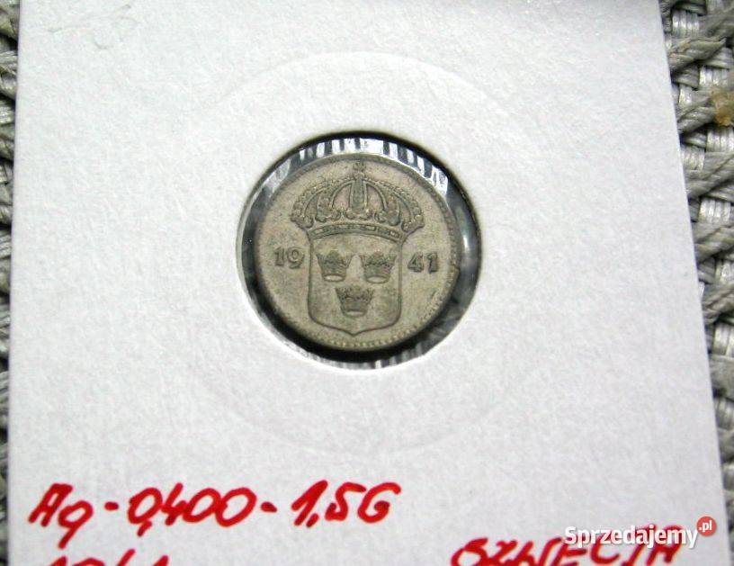 Szwecja 10 Ore 1941r SREBRO Kalisz