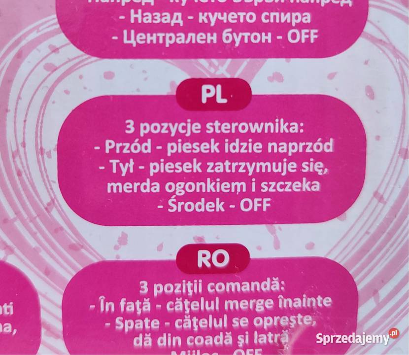 Nowy piesek interaktywny Natalia uszkodzony Katowice