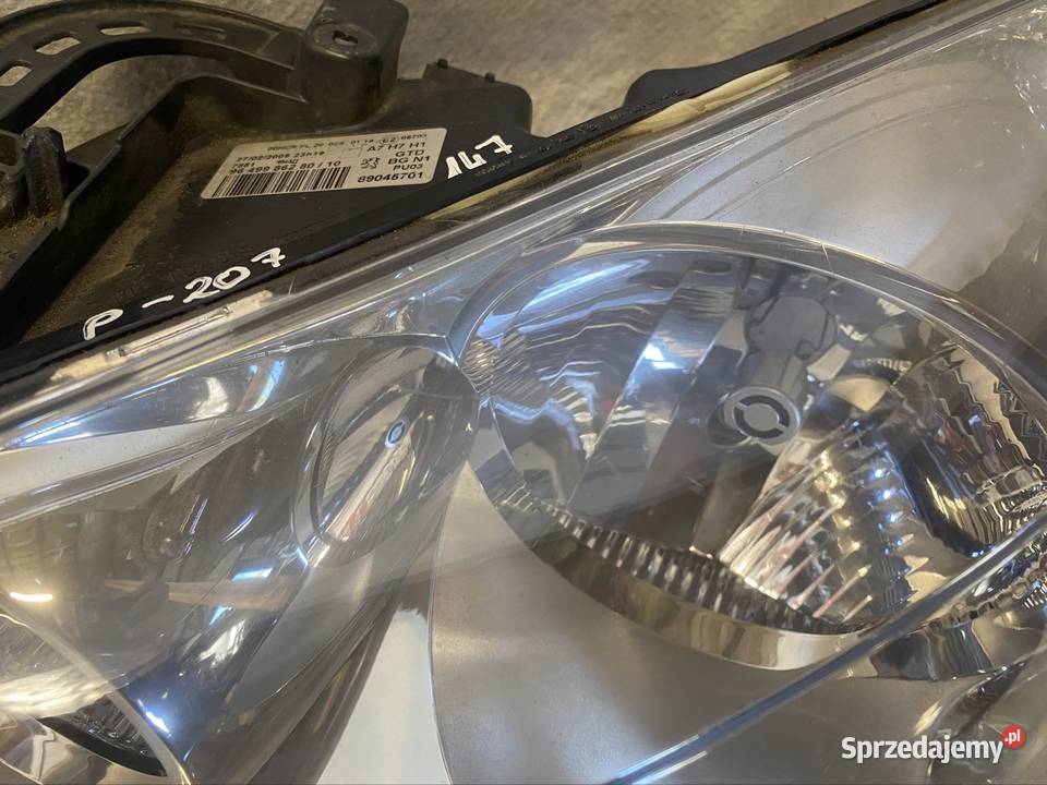 Lampa reflektor lewy przód Peugeot 207 0612 Jasienica