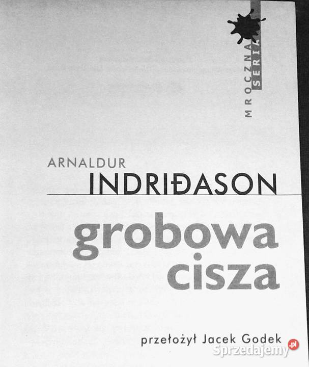 Grobowa cisza Arnaldur Indridason