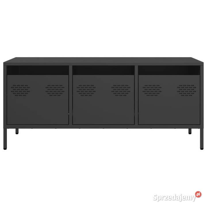 Szafka RTV czarna 1015x39x435 stal walcowana na mazowieckie Warszawa