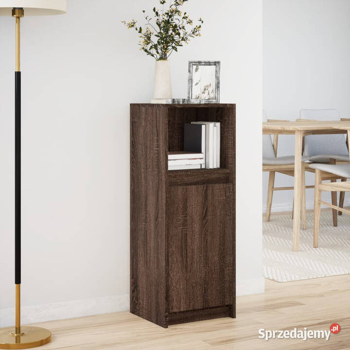 Szafka z LED brązowy dąb 38x34x100 WM852172 Pozostałe Warszawa sprzedam