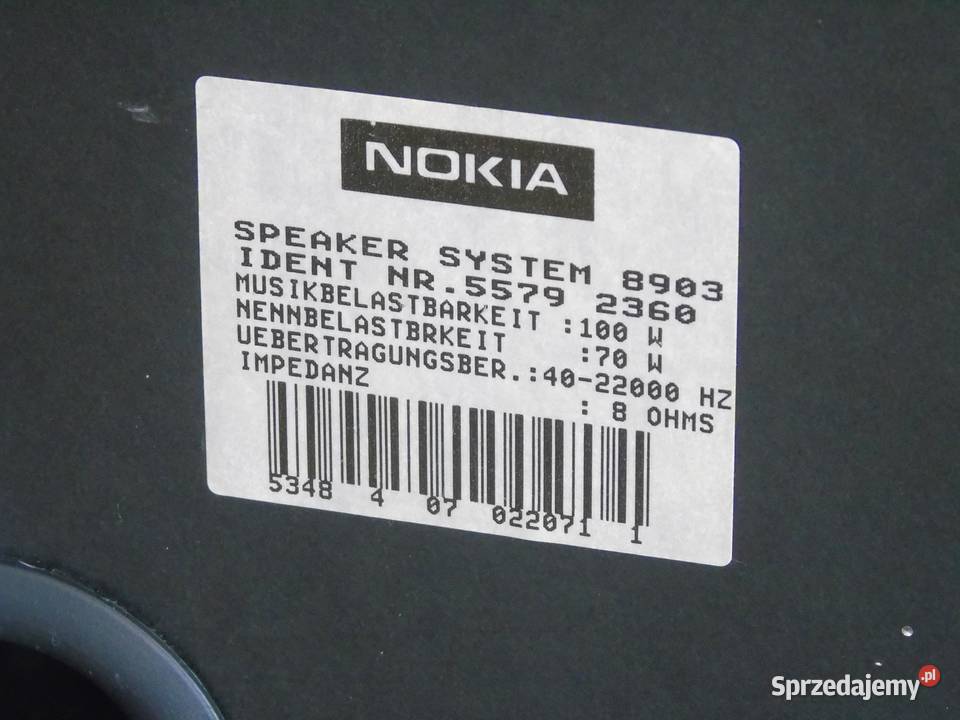 Świetne kolumny stereo Nokia 2x 100 wat DOSTAWA