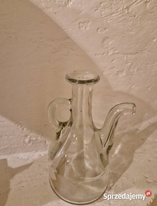 KOSZYK ze szklanym dzbankiem na oliwę Dekoracje i ozdoby Lublin sprzedam