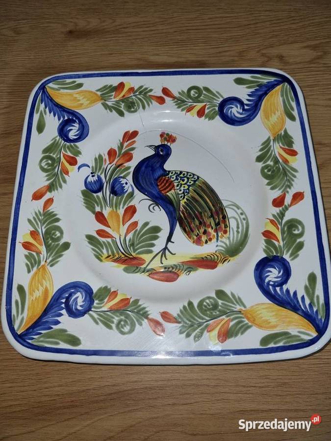 Talerz Dekoracyjny Kolekcjonerski Quimper Wola Podłężna