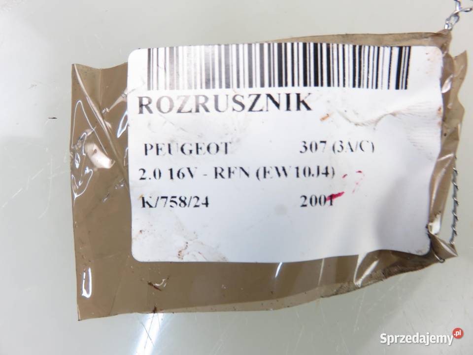 ROZRUSZNIK PEUGEOT 307 20 16V S3087 osobowe małopolskie