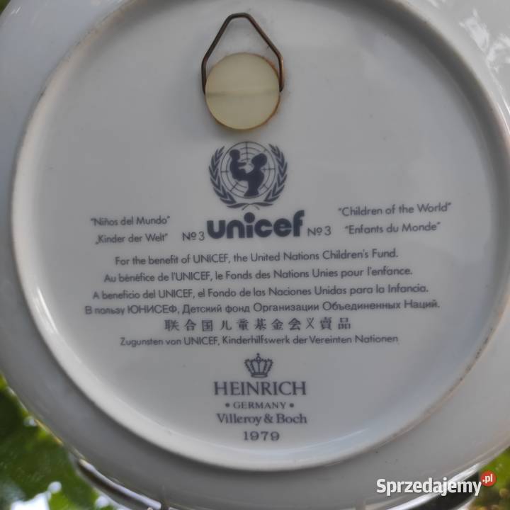 Dzieci Świata VilleroyBoch kolekcjonerski talerz łódzkie Pabianice