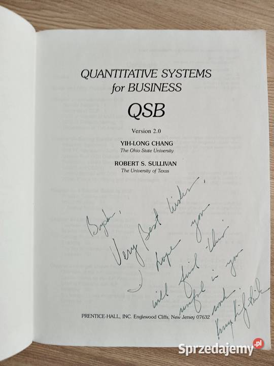Quantitative Systems for Business Version 20 małopolskie Kraków