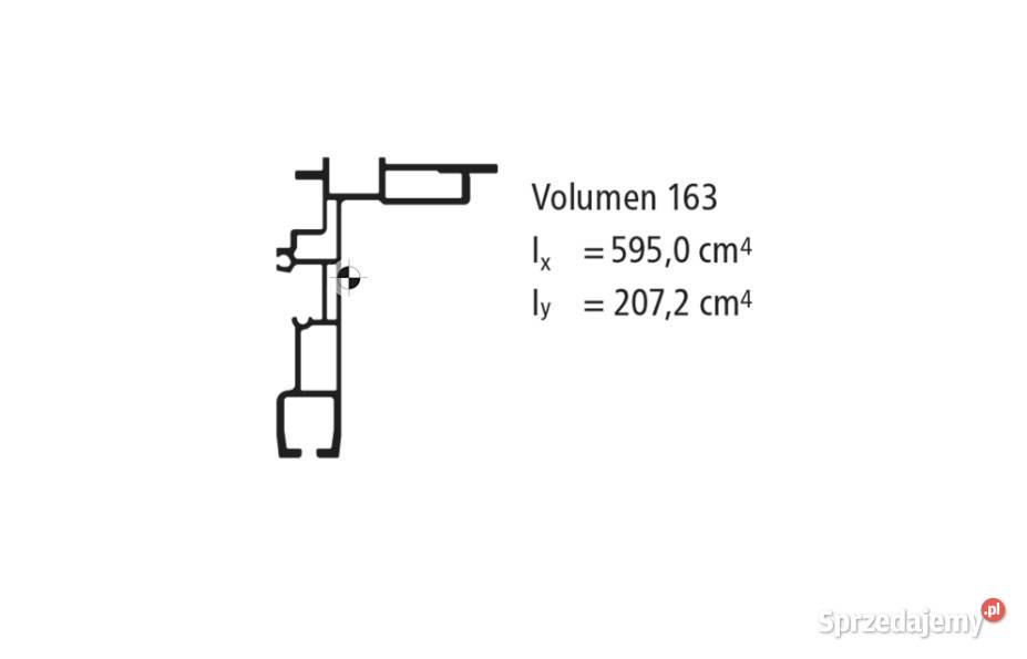 Profil kurtynowy Volumen H163 mm L8500 mm wielkopolskie Przysieka Polska