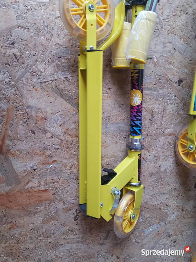 HULAJNOGA SKŁADANA DZIECI żółta palma Skating Głogowa sprzedam