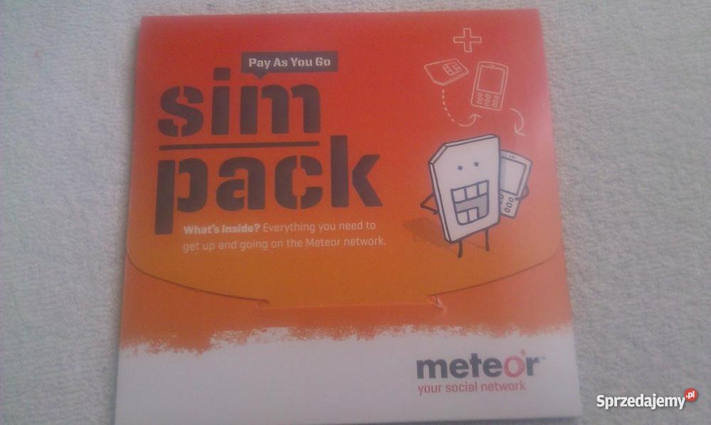 Starter Meteor Irlandia Karta SIM microSIM Irlan Lublin