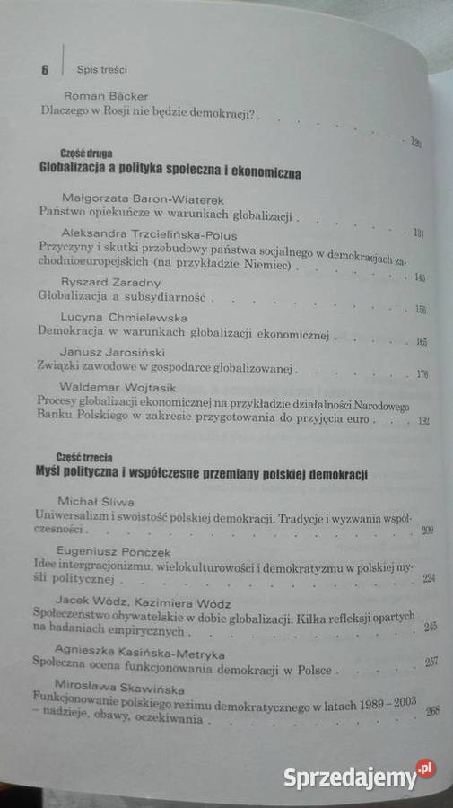 Demokracja w dobie globalizacji T 1 W praktyce Katowice