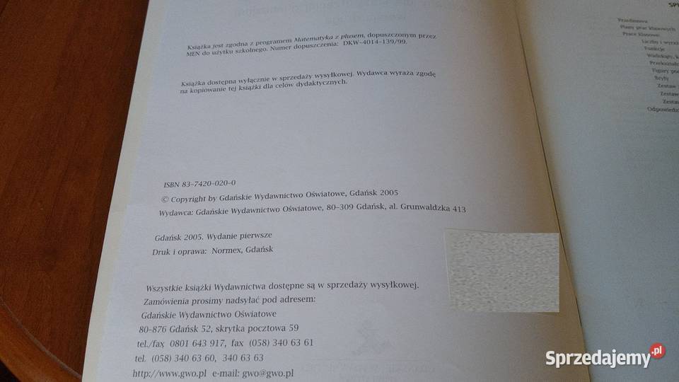 Matematyka 3 sprawdziany klasy trzeciej materiały dla nauczyciela pomorskie Gdańsk