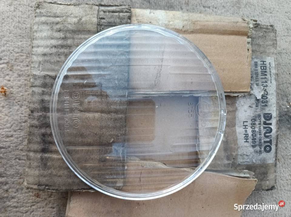 BMW E34 szkło reflektora długie Depo NOWE osobowe