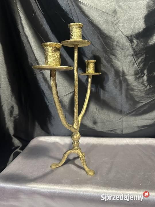 Świecznik mosiądz Kozy