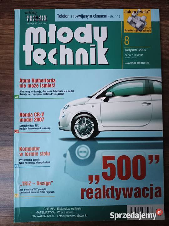 Młody Technik 082007 sierpień Zbylitowska Góra sprzedam